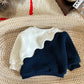 Ensemble d'hiver 2 pièces pour bébé garçon – Haut et pantalon en polaire bleu et blanc, 0-3 ans