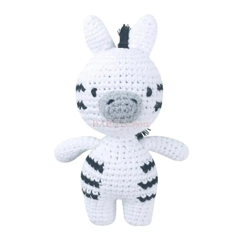 Peluche animal tricotée – Jouet doux pour dormir les bébés