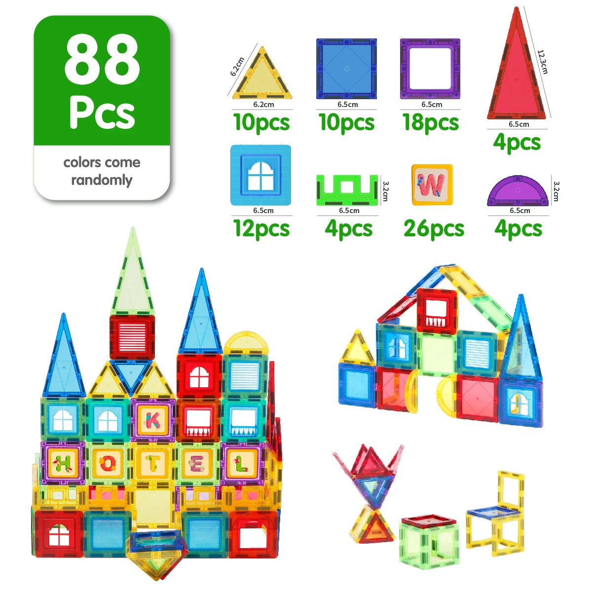 Jeu de construction magnétique éducatif STEM pour enfants