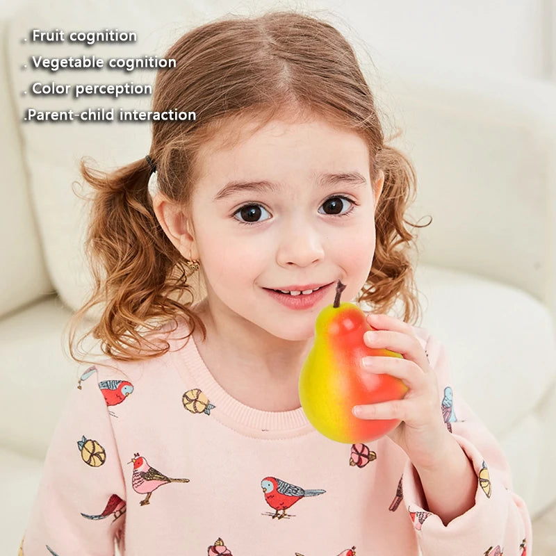 Ensemble de jeu en bois pour desserts et aliments – Amusant et Montessori !