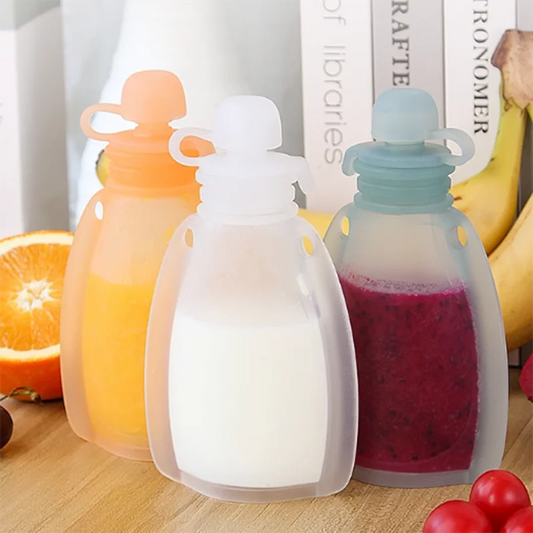 Sacs de conservation du lait maternel réutilisables en silicone – Contenants de congélation étanches