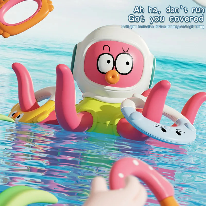 Baby Bath Toy – Octopus Ring Game