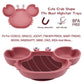 Toddler Suction Plate – BPA-Free Cartoon Crab Feeding Tray
