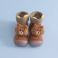 Chaussettes et chaussures d'intérieur pour bébés et tout-petits, motif oreilles de poupée en éponge, à semelle souple.