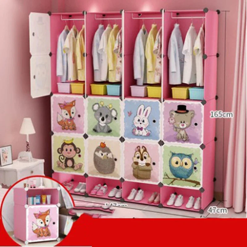 Baby Clothes Wardrobe – Kids Storage Cabinet, Plastic & Simple
