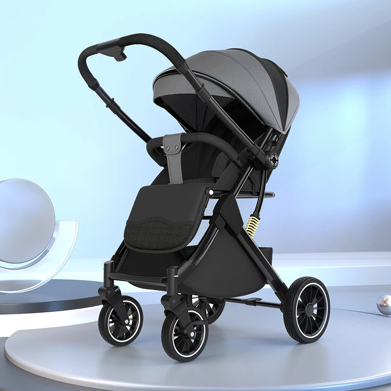 High Landscape Shock-Absorbing Baby Stroller – Foldable Travel Pram