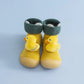 Chaussettes et chaussures d'intérieur pour bébés et tout-petits, motif oreilles de poupée en éponge, à semelle souple.