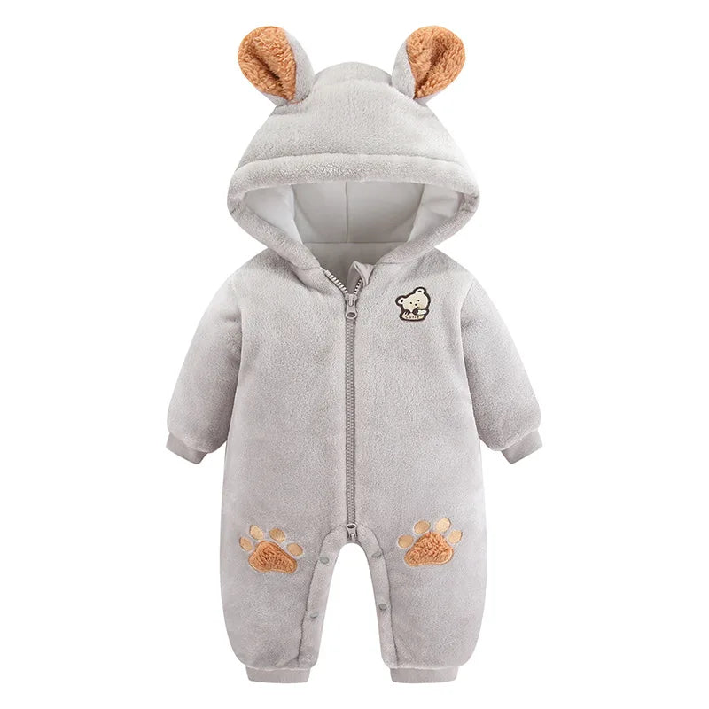 Warm Fleece & Cotton Jumpsuit for Kids