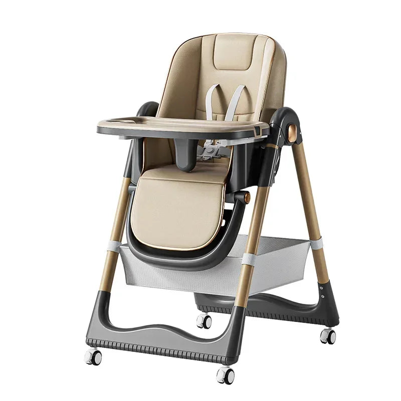 Chaise haute pliable pour bébé – Siège repas multifonctionnel pour enfants