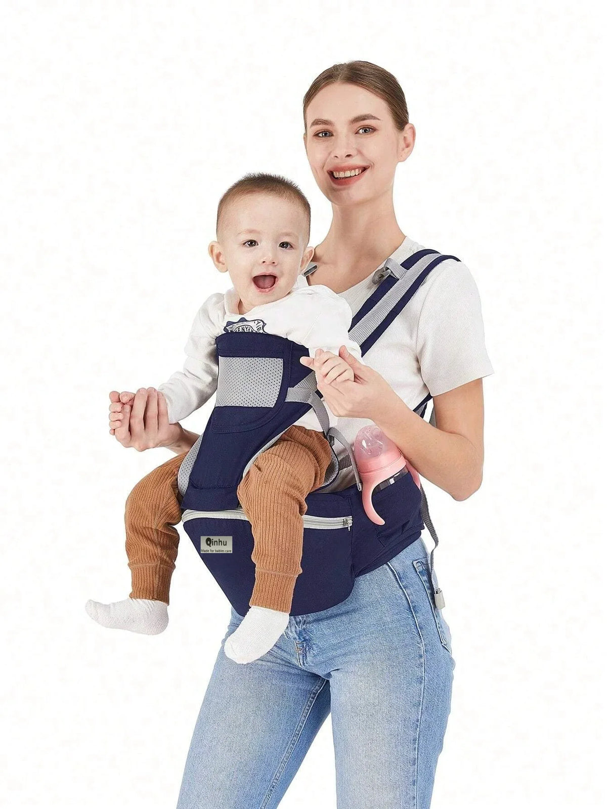 Porte-bébé ergonomique réglable avec assise de hanche – Portable et multifonctionnel