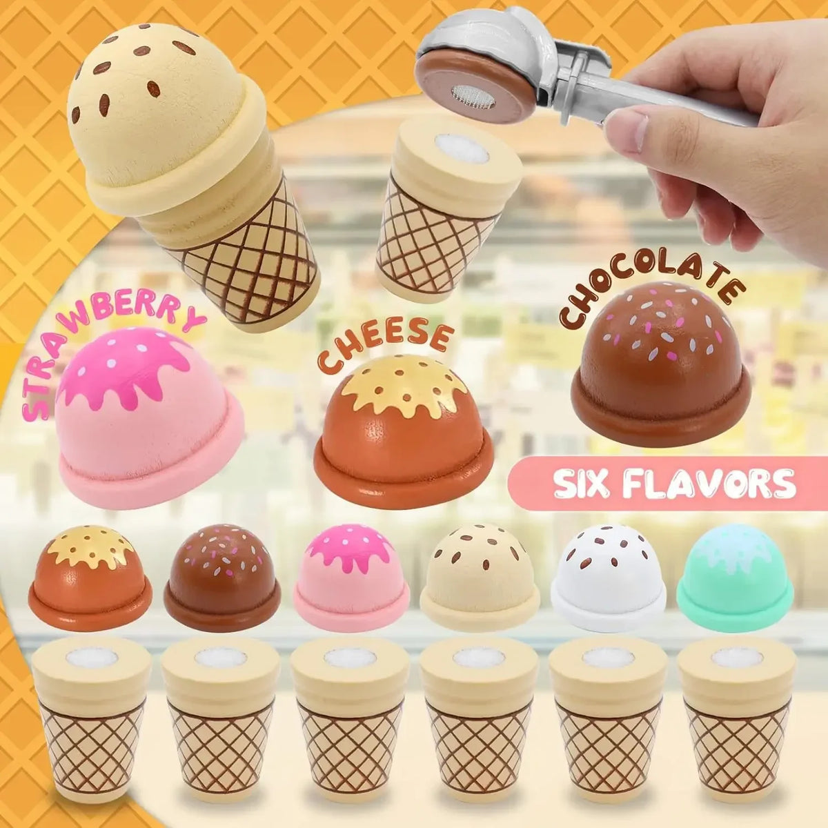 Jouet de comptoir à glaces – Ramassez, jouez et payez !