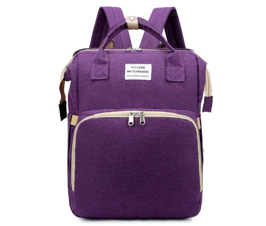 Sac à main tendance pour maman avec lit bébé pliable