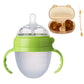 Silicone Nano Baby Bottle – 150/250ml, Handle, Anti-Choking, for 0–9 Months