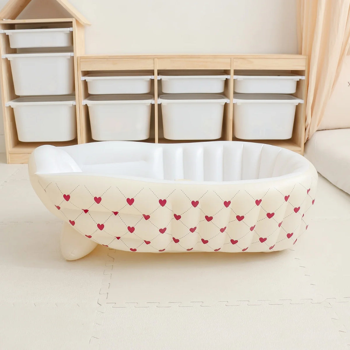 Portable Infant Bath Tub – Inflatable Seat for Toddlers
