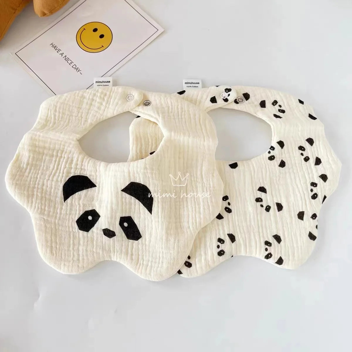 Waterproof Baby Bib – Soft Cotton Burp Cloth for Newborns
