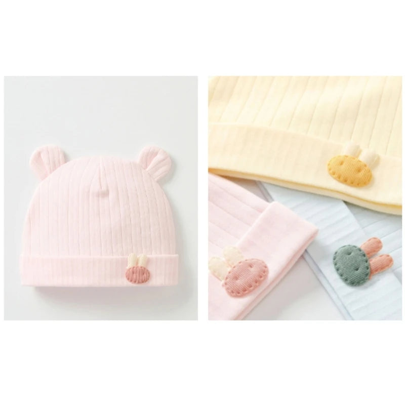 Cute Bear Pattern Newborn Hospital Hat for Baby Boys Girls
