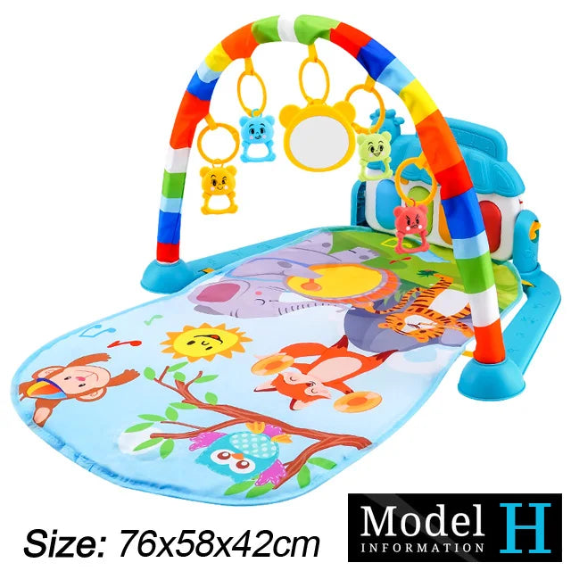 Tapis d'éveil musical avec piano pour bébé de 0 à 36 mois