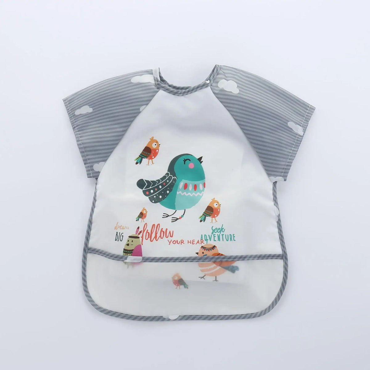 Cute Cartoon Waterproof Baby Feeding Bib (0–3Y)