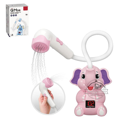 Éléphant électrique pour le bain – Jet d'eau et thermomètre amusants pour les tout-petits