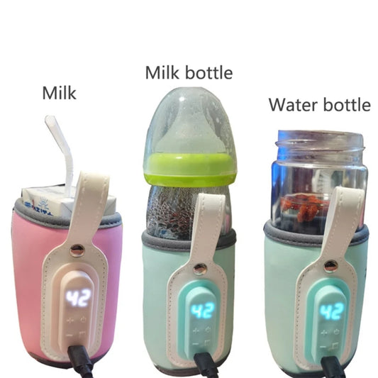 Baby Feeding Bottle Heater | USB Portable Insulated Warmer Bag