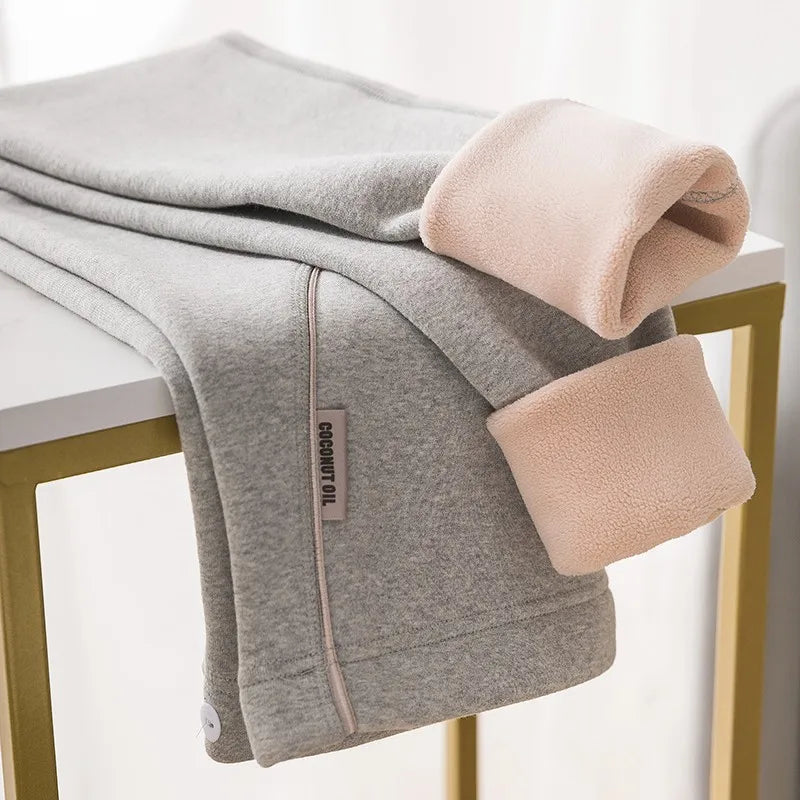 « Leggings de maternité épais quatre saisons – Pantalon de grossesse chaud en polaire »