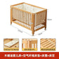 Lit bébé réglable en hêtre – Modèle convertible et sécurisé