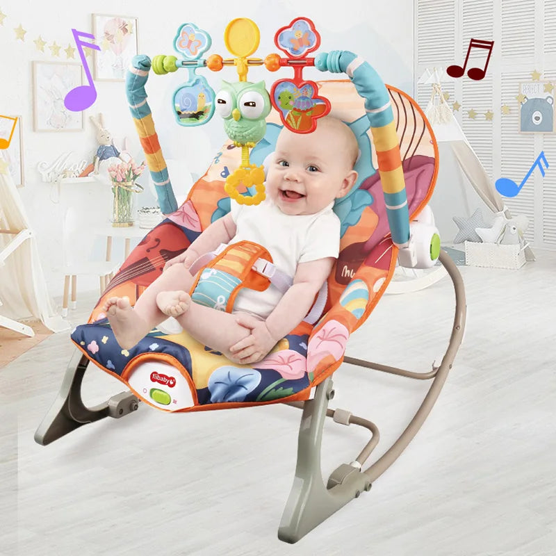 Transat bébé 2 en 1 – Musique et bascule multifonction