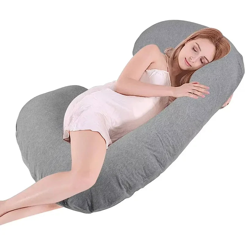 New Minky U-Shaped Pregnancy & Nursing Body Pillow – Full Maternity Support