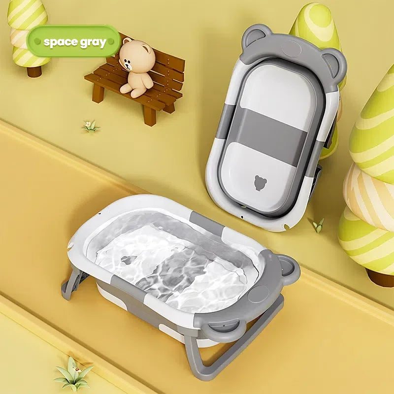 Baignoire pliable pour bébé – Baignoire domestique avec capteur de température