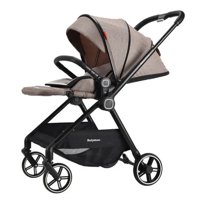 Highview 4-Wheel Foldable Baby Stroller – Sit & Lie Newborn Pram