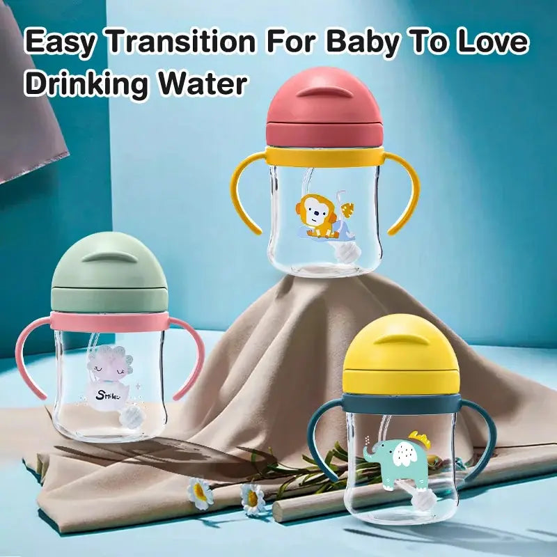 Gobelet pour bébé de 250 ml – Double poignée, couvercle à clapet, conception anti-fuite