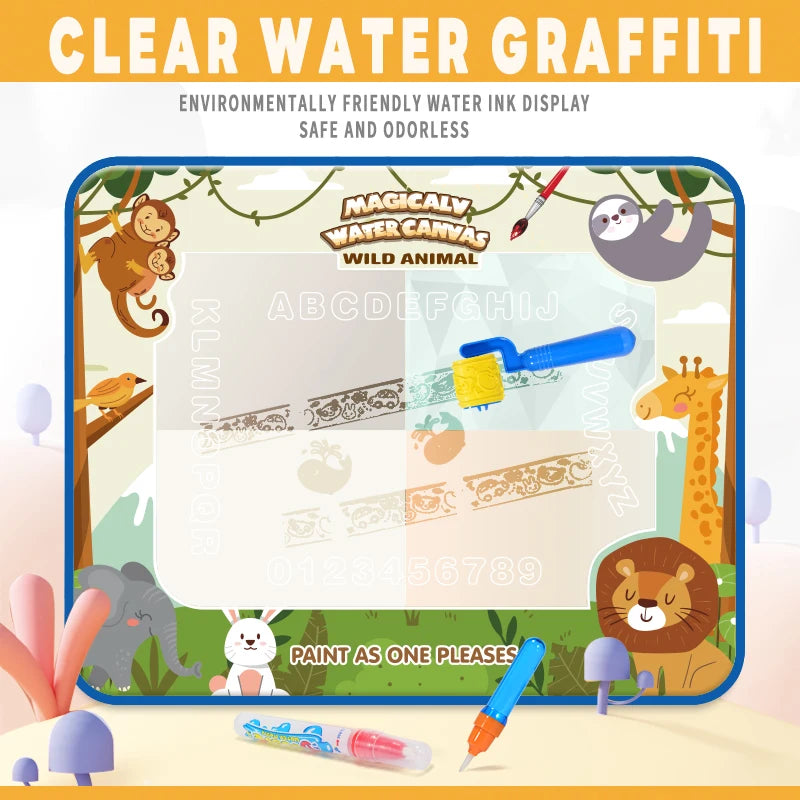 Tapis de dessin à l'eau pour petits garçons et petites filles