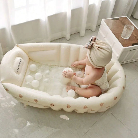 Portable Infant Bath Tub – Inflatable Seat for Toddlers