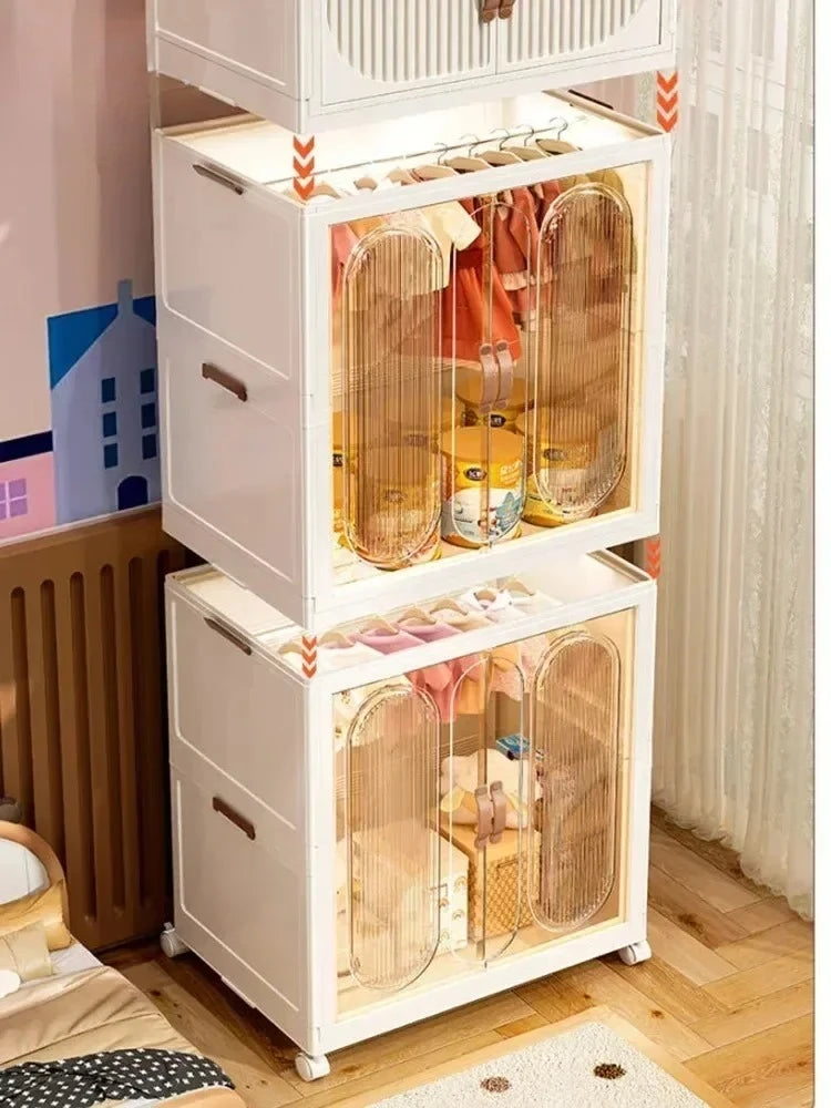 Foldable Kids Storage – Clothes & Toy Sorting Cabinet