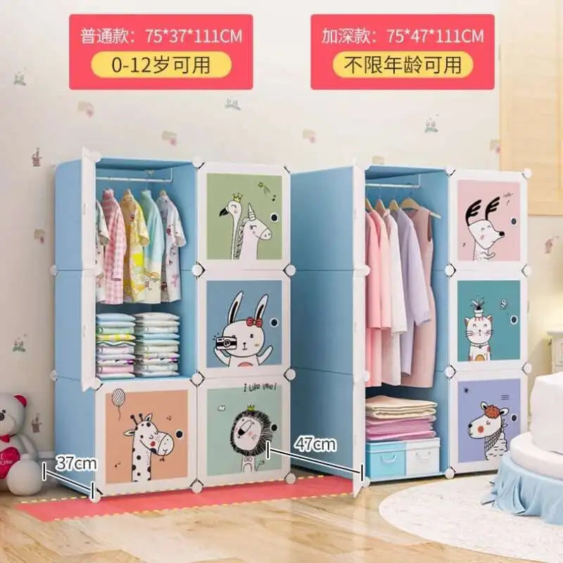 Baby & Kids Wardrobe – Bedroom Organizer with Sliding Doors