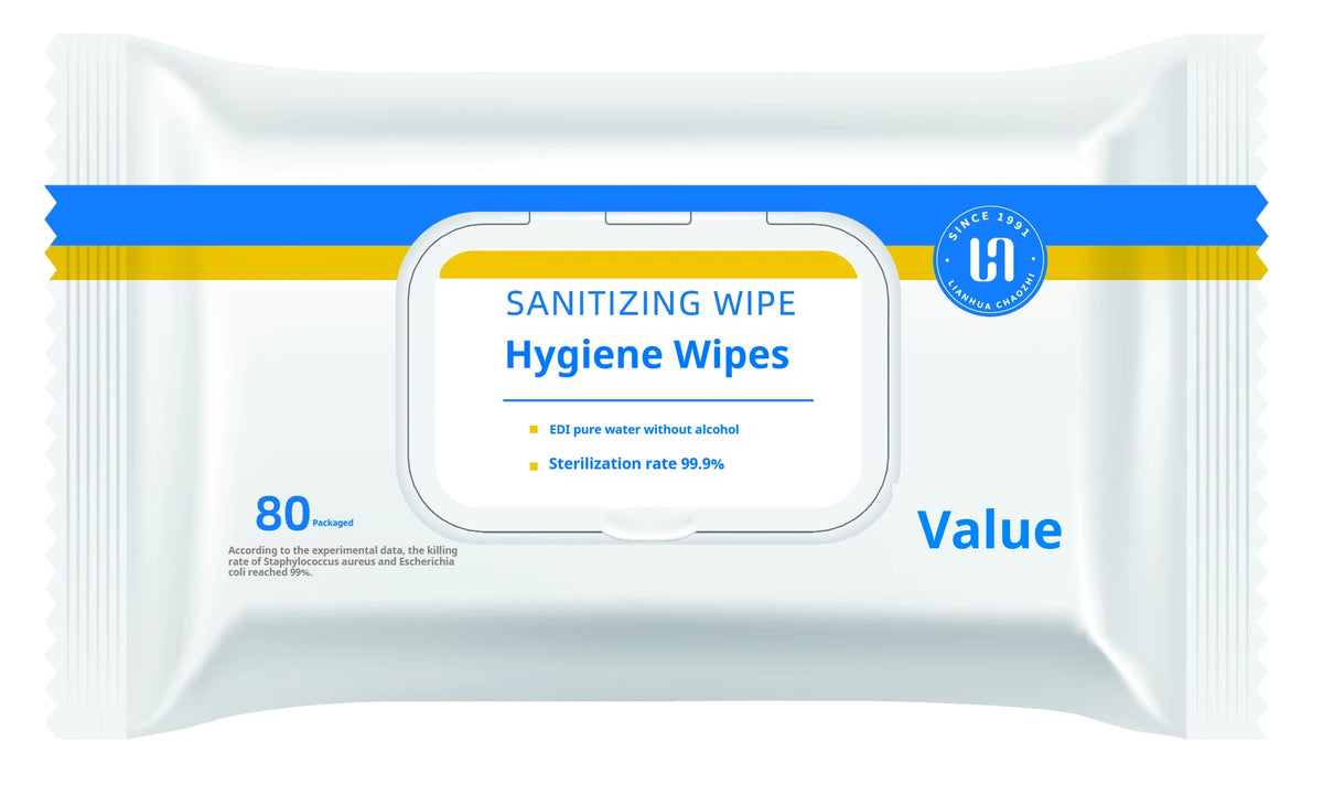 Lingettes humides pour bébé et maison, paquet de 80 – Douces et sans danger pour la grossesse