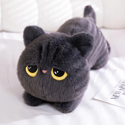 Black Cat Plush Toy – Cuddly Pillow for Kids