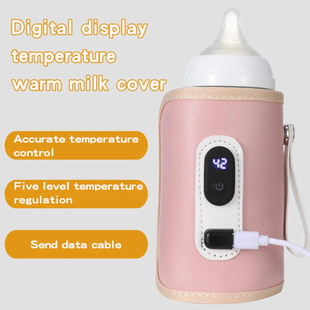 Portable Baby Milk Warmer | USB Digital Bottle Heater for Traveling