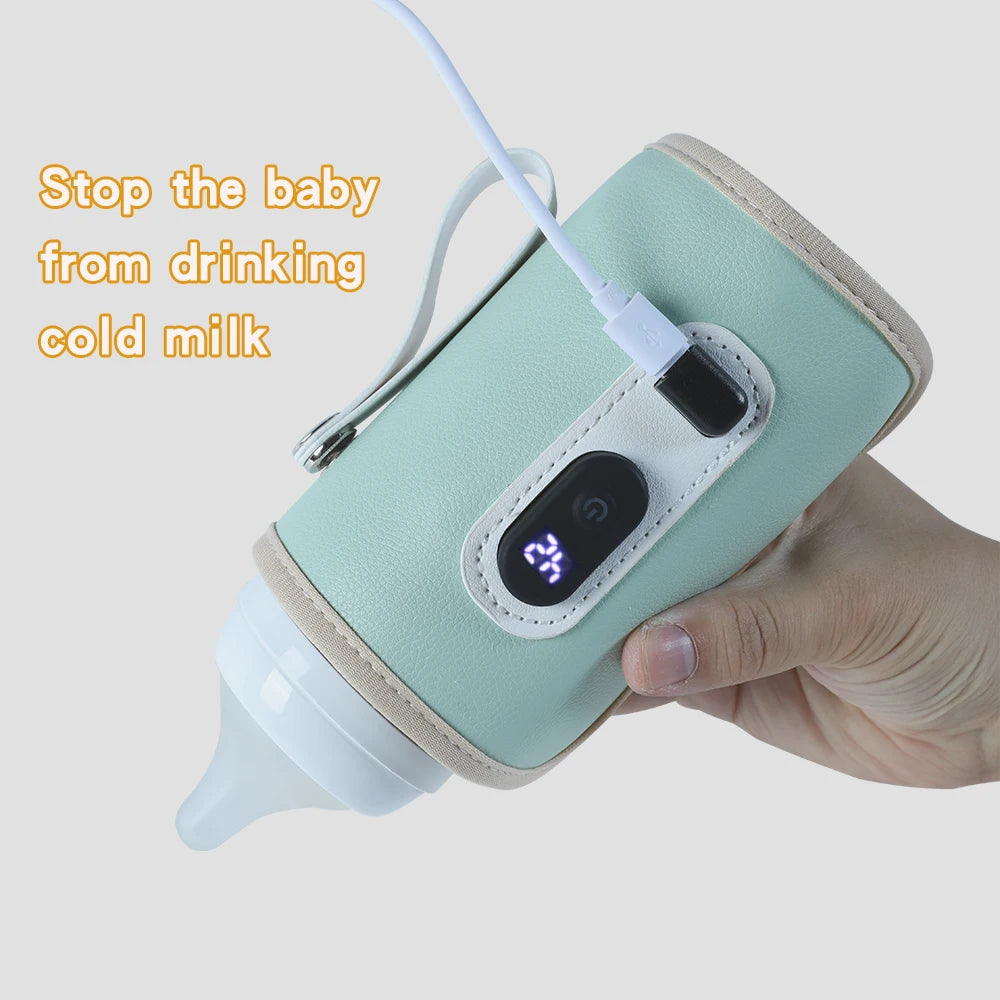 Portable Baby Milk Warmer | USB Digital Bottle Heater for Traveling