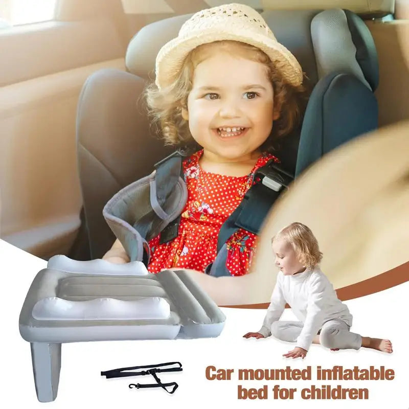 Lit d'avion portable pour tout-petits – Matelas de voyage gonflable et rallonge de siège
