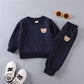 Ensemble 2 pièces pour enfant – Printemps/Automne Petit Ours Manches Longues et pantalon