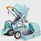 Poussette bébé tendance 2025 – Pliable, haute visibilité et idéale pour les voyages