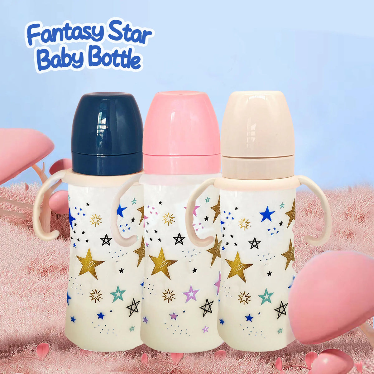 Large-Capacity Baby Bottle – 330ml, PP, Anti-Colic Design