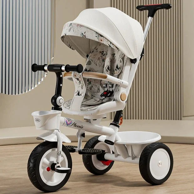 Premium Baby Tricycle (1–6 Years) – Parent Push, Adjustable Seat & Canopy