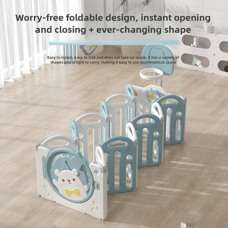 Foldable Baby Safety Fence – Anti-Fall Protection!